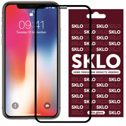 Захисне скло SKLO 3D (full glue) для Apple iPhone 11 Pro / X / XS (5.8")
