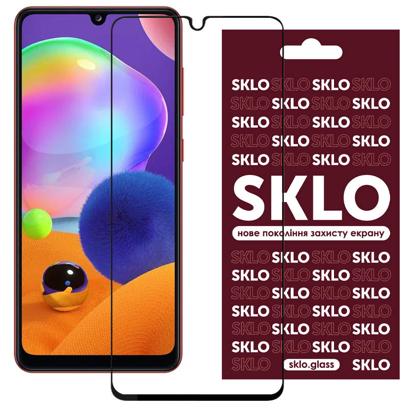 Загартоване захисне скло SKLO 3D Full Glue для Samsung Galaxy A31 | завтовшки 0.33 мм дивитися фото №1