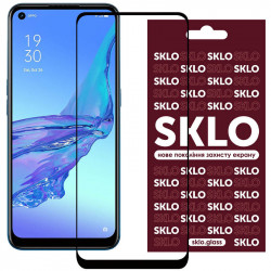 Захисне скло SKLO 3D (full glue) для Oppo Reno 5 Lite