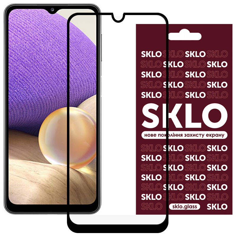 Загартоване захисне скло SKLO 3D Full Glue для Samsung Galaxy A13 4G | завтовшки 0.33 мм дивитися фото №1