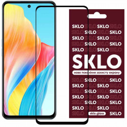 Защитное стекло SKLO 3D (full glue) для Oppo Reno 8 Pro