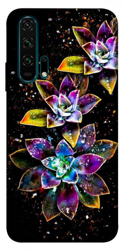 Чехол itsPrint Flowers on black для Huawei Honor 20 Pro