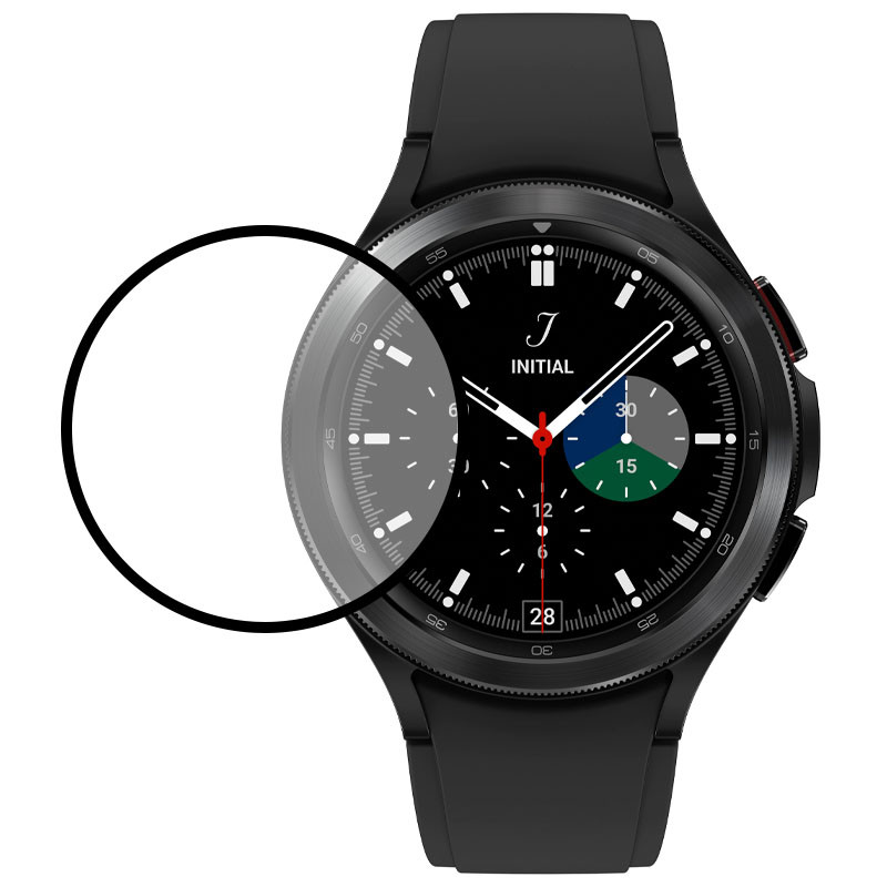Полимерная пленка 3D (full glue) (тех.пак) для Samsung Galaxy Watch 4 42mm, Бронированная пленка, купить оптом с доставкой