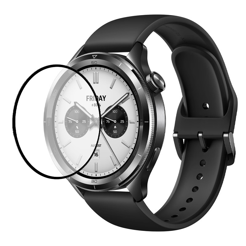 Полімерна плівка 3D (full glue) (тех.пак) для Xiaomi Watch S4 на малюнкі №1