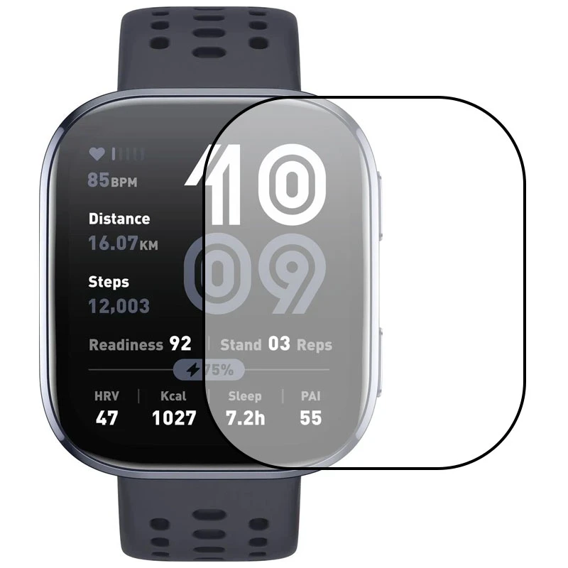 Полимерная пленка 3D (full glue) (тех.пак) для Xiaomi Amazfit Bip 6, Бронированная пленка, купить оптом с доставкой