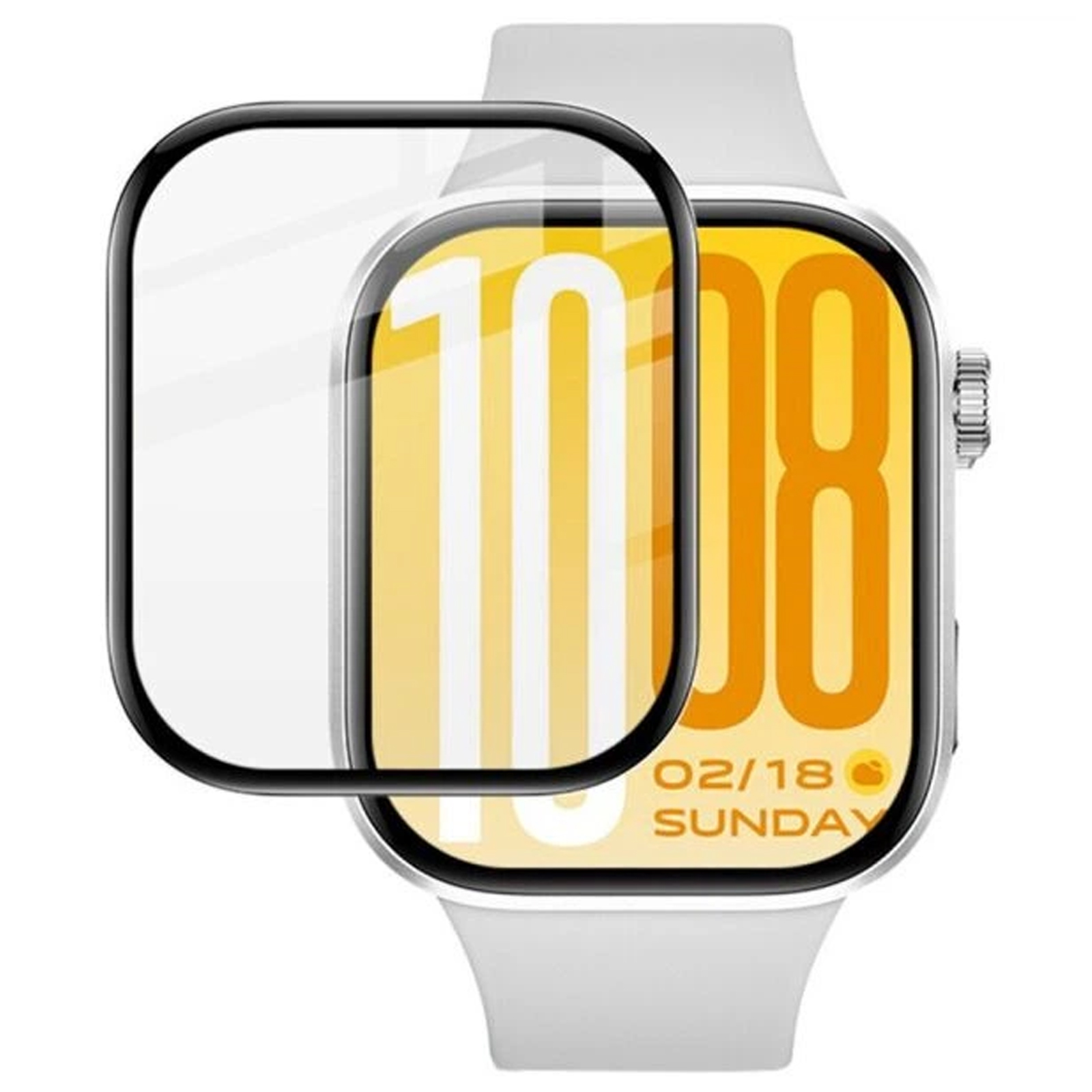 Полімерна плівка 3D (full glue) (тех.пак) для Xiaomi Redmi Watch 6, Броньована плівка, купити оптом з доставкою