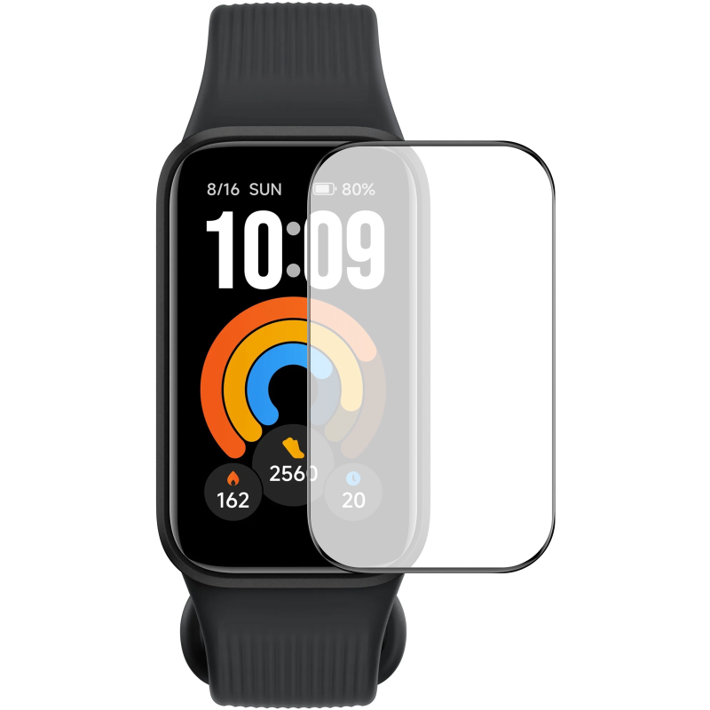 Полімерна плівка 3D (full glue) (тех.пак) для Xiaomi Mi Band 11 Active, Броньована плівка, купити оптом з доставкою