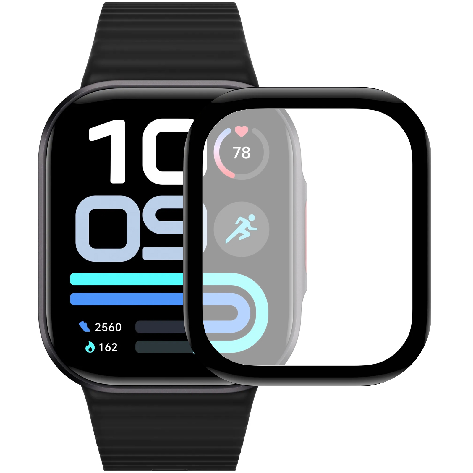 Полімерна плівка 3D (full glue) (тех.пак) для Xiaomi Redmi Watch 6 Lite, Броньована плівка, купити оптом з доставкою