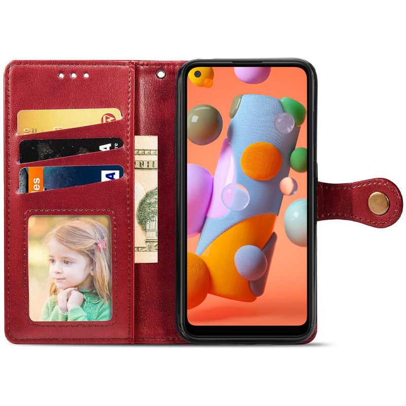 Шкіряний чохол книжка GETMAN Gallant (PU) для Samsung Galaxy A11 на малюнкі №2