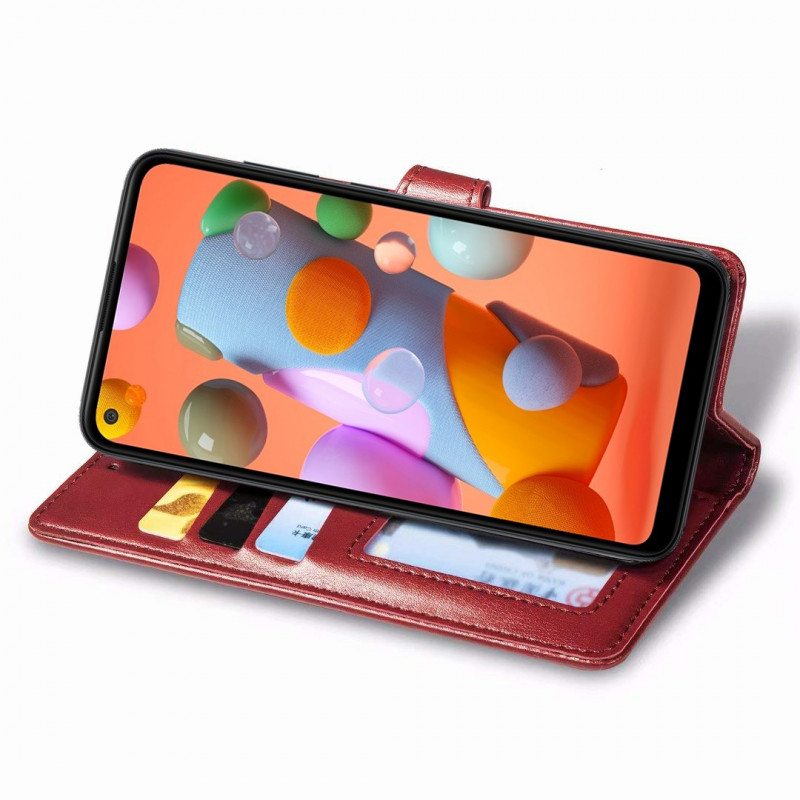 Шкіряний чохол книжка GETMAN Gallant (PU) для Samsung Galaxy A11 на малюнкі №4