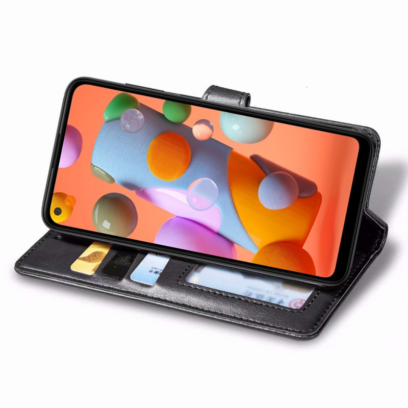 Шкіряний чохол книжка GETMAN Gallant (PU) для Samsung Galaxy A11 на малюнкі №4