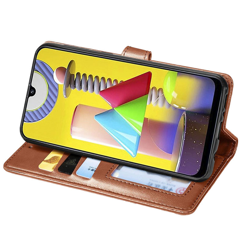 Кожаный чехол книжка GETMAN Gallant (PU) для Xiaomi Redmi Note 10 Pro на картинке №3