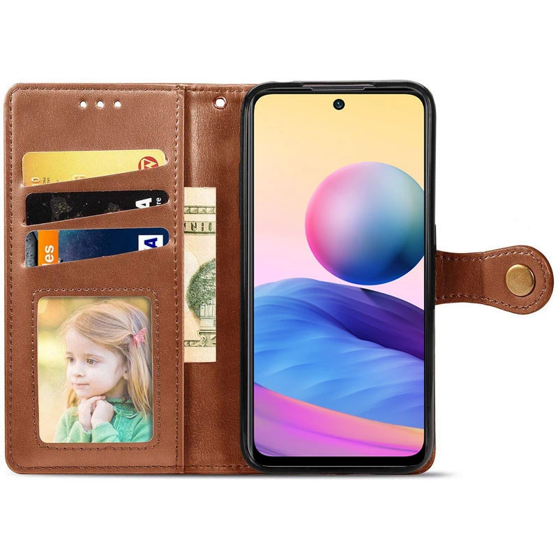Кожаный чехол-книжка GETMAN Gallant (PU) для Samsung Galaxy S24, Коричневый 6, Искусственная кожа, купить оптом с доставкой