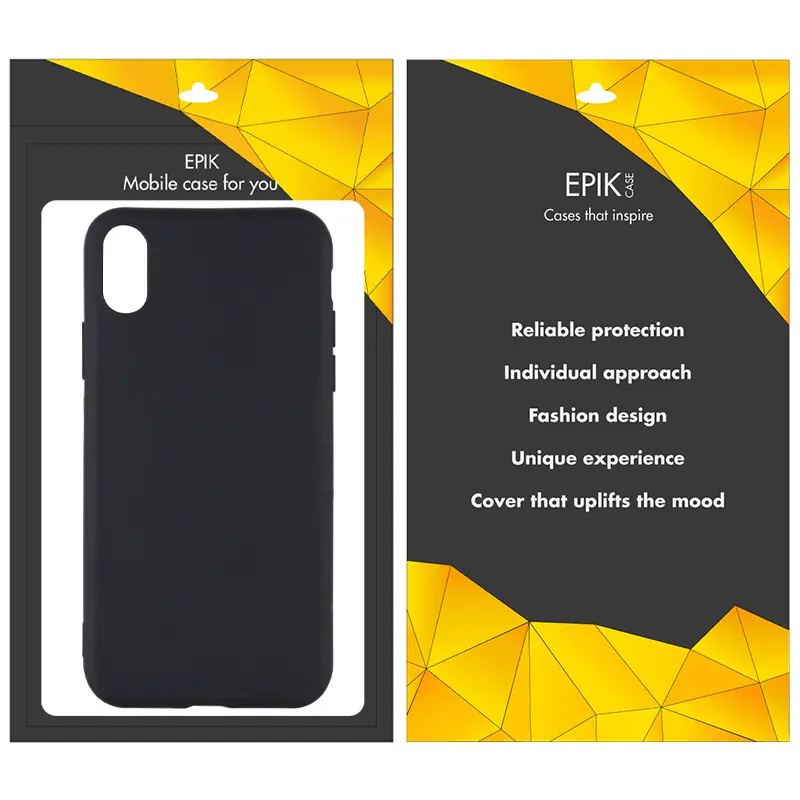 Чехол TPU Epik Black для Apple iPhone XS Max (6.5"), Черный 2, TPU, купить оптом с доставкой