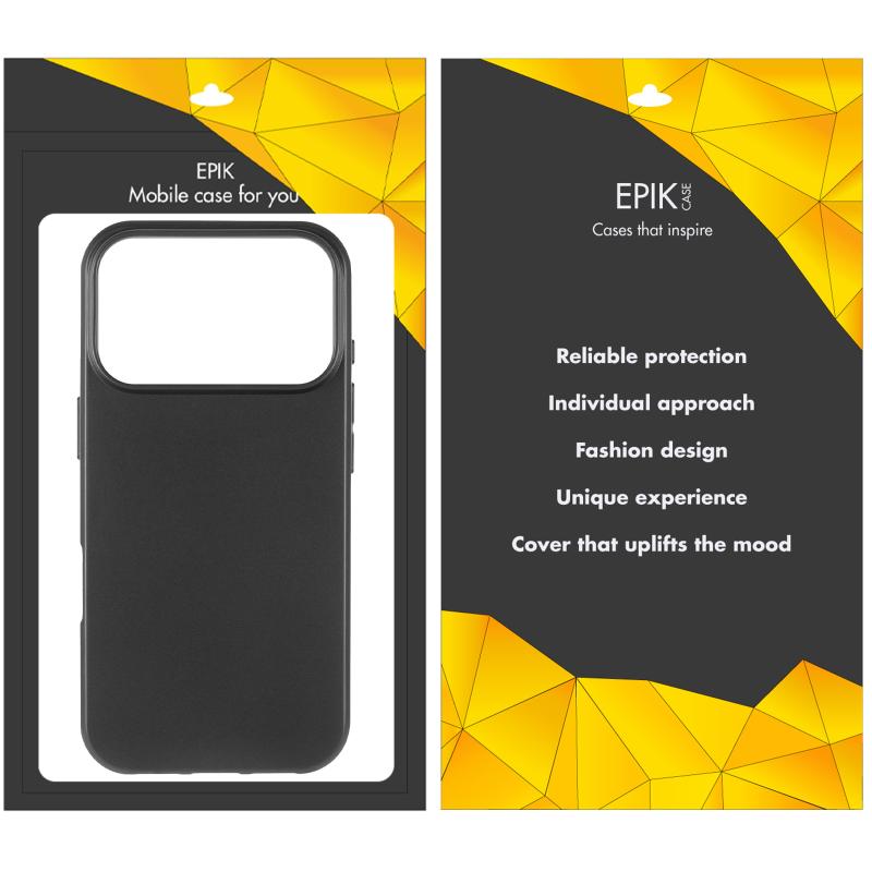 Тонкий силиконовый чехол TPU Epik Black для Apple iPhone 17 Pro Max (6.9) | на картинке №6