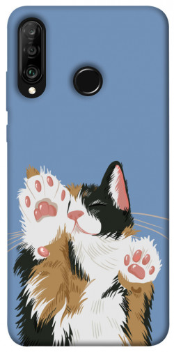 Чохол itsPrint Funny cat для Huawei P30 lite