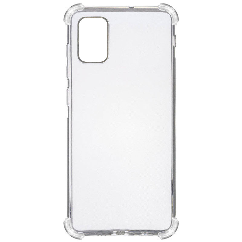 TPU чехол GETMAN Ease logo для Samsung Galaxy A31 | Усиленные углы с амортизацией на картинке №1