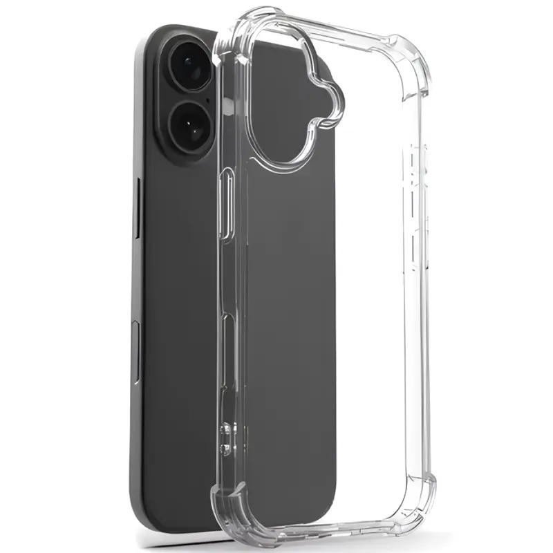 TPU чехол GETMAN Ease logo усиленные углы для Apple iPhone 17 (6.3"), Бесцветный (прозрачный) 2, TPU, купить оптом с доставкой