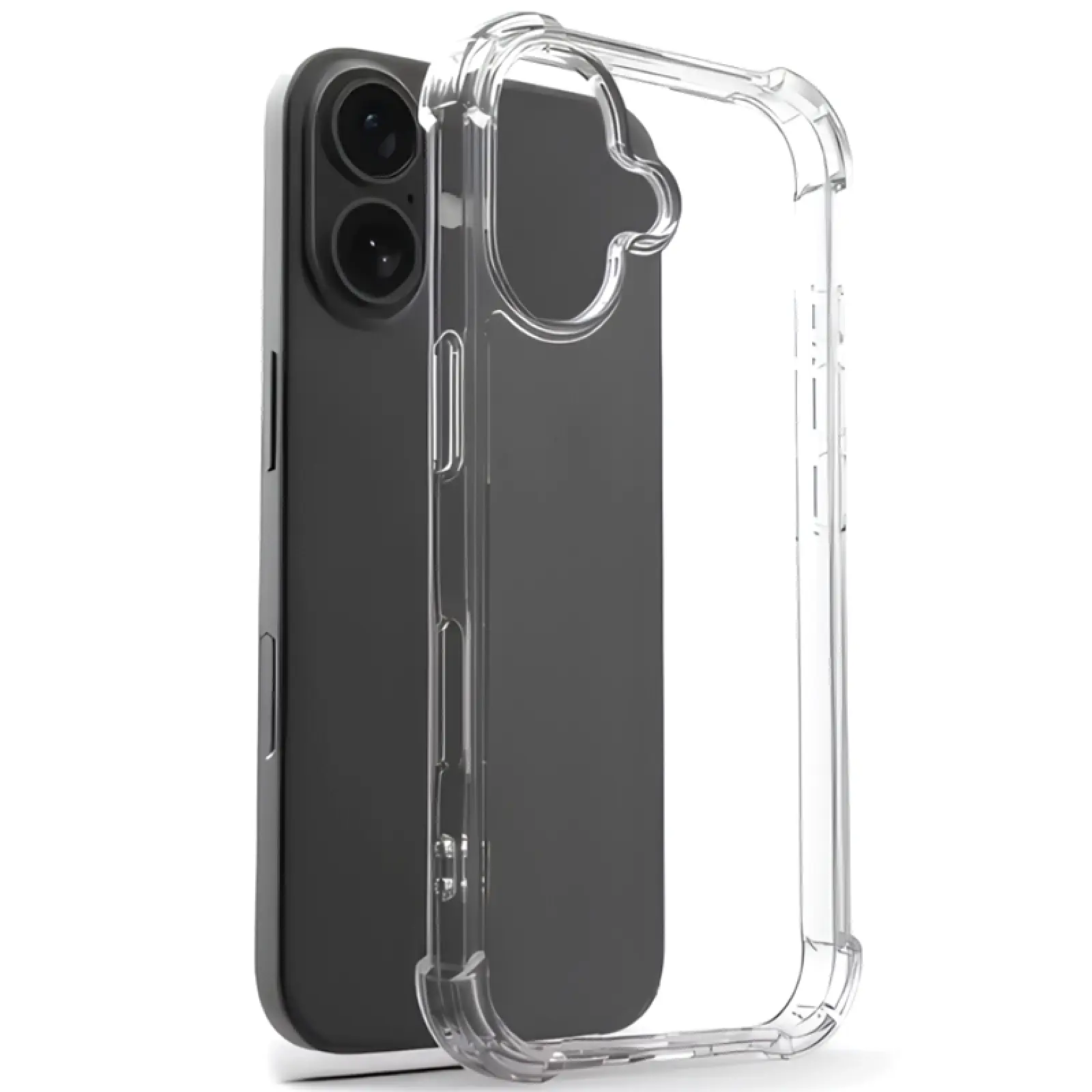 TPU чехол GETMAN Ease logo усиленные углы для Apple iPhone 17 (6.3"), Бесцветный (прозрачный) 2, TPU, купить оптом с доставкой