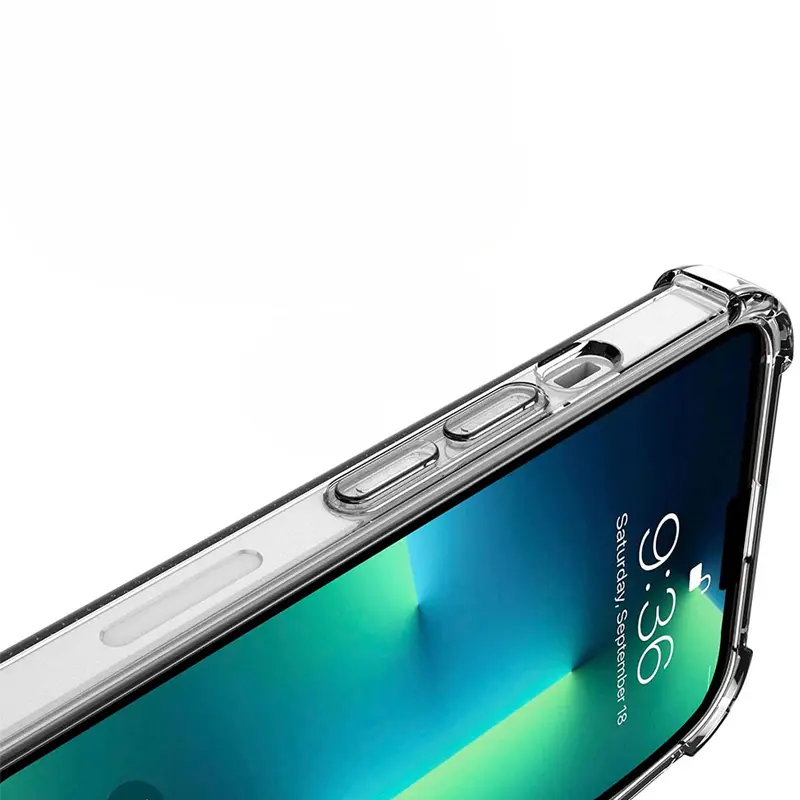 TPU чехол GETMAN Ease logo усиленные углы для Apple iPhone 17 (6.3"), Бесцветный (прозрачный) 4, TPU, купить оптом с доставкой