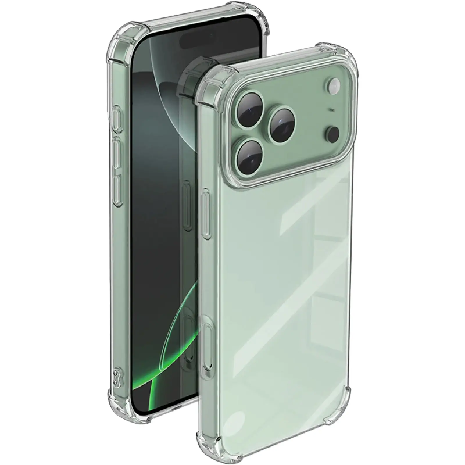 TPU чехол GETMAN Ease logo усиленные углы для Apple iPhone 17 Pro Max (6.9"), Бесцветный (прозрачный) 6, TPU, купить оптом с доставкой