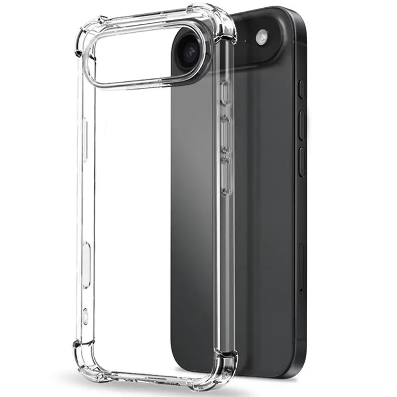 TPU чехол GETMAN Ease logo усиленные углы для Apple iPhone 17 Air (6.5"), Бесцветный (прозрачный) 2, TPU, купить оптом с доставкой