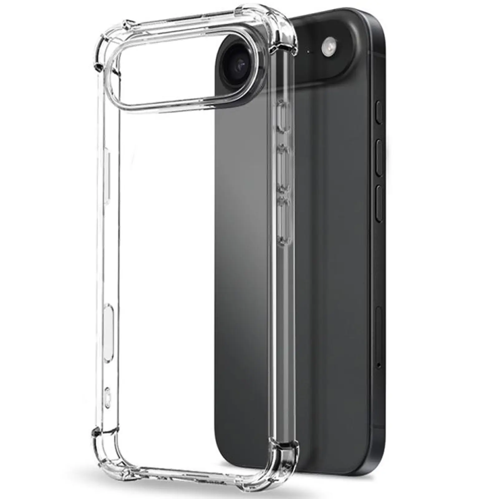 TPU чехол GETMAN Ease logo усиленные углы для Apple iPhone 17 Air (6.5"), Бесцветный (прозрачный) 2, TPU, купить оптом с доставкой