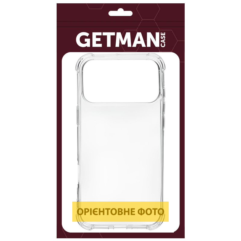 TPU чехол GETMAN Ease logo усиленные углы для Apple iPhone 18, Бесцветный (прозрачный) 7, TPU, купить оптом с доставкой