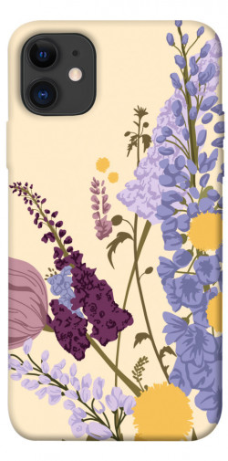 Чехол itsPrint Flowers art для Apple iPhone 11 (6.1")