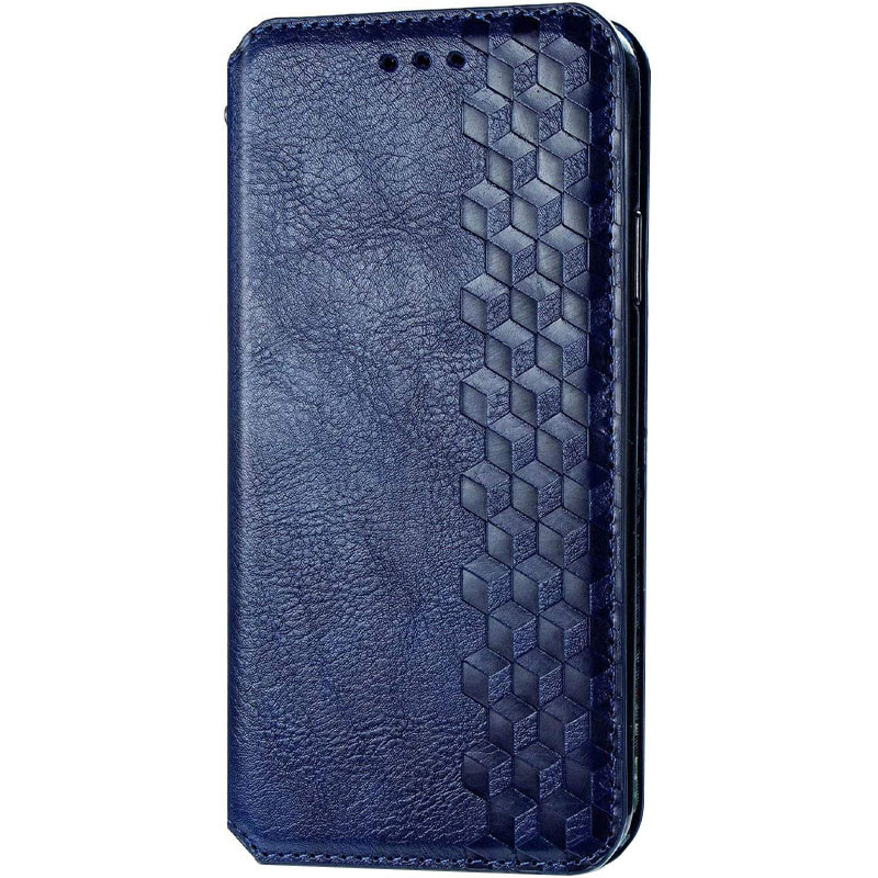 Кожаный чехол-книжка GETMAN Cubic (PU) для Samsung Galaxy A21s, Синий, Искусственная кожа, купить оптом с доставкой