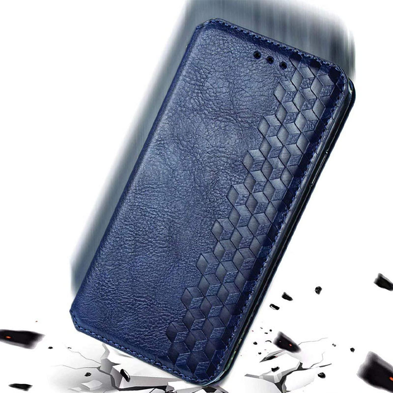 Кожаный чехол-книжка GETMAN Cubic (PU) для Samsung Galaxy A21s, Синий 5, Искусственная кожа, купить оптом с доставкой
