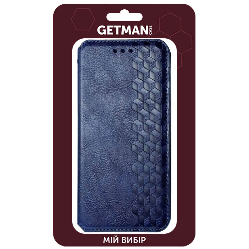 Кожаный чехол-книжка GETMAN Cubic (PU) для Samsung Galaxy A21s, Синий 6, Искусственная кожа, купить оптом с доставкой