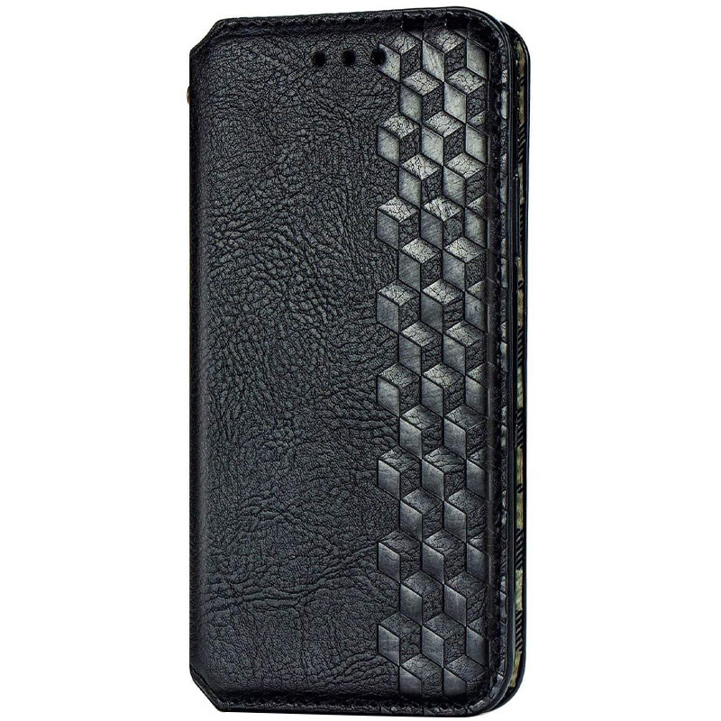Кожаный чехол-книжка GETMAN Cubic (PU) для Samsung Galaxy A21s, Черный, Искусственная кожа, купить оптом с доставкой