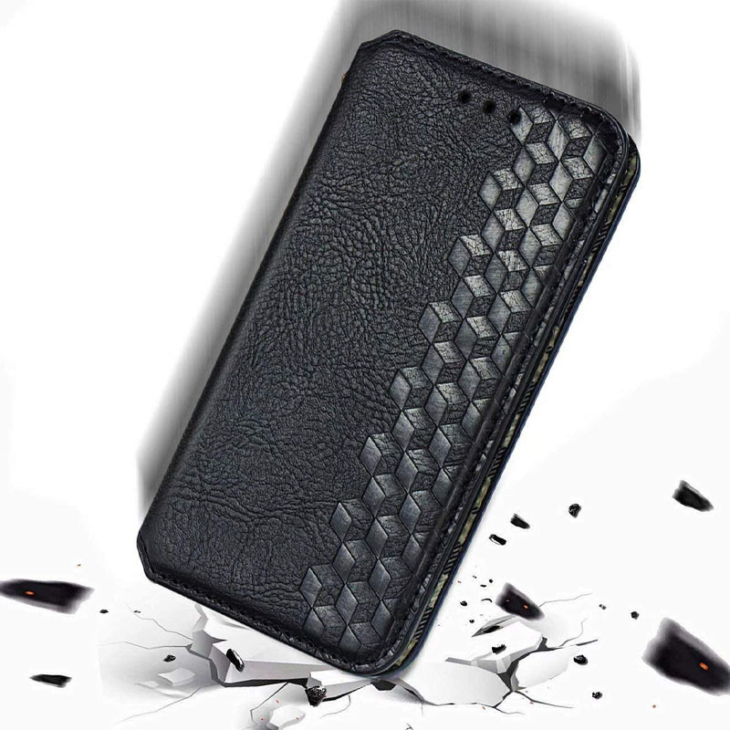 Кожаный чехол-книжка GETMAN Cubic (PU) для Samsung Galaxy A21s, Черный 5, Искусственная кожа, купить оптом с доставкой