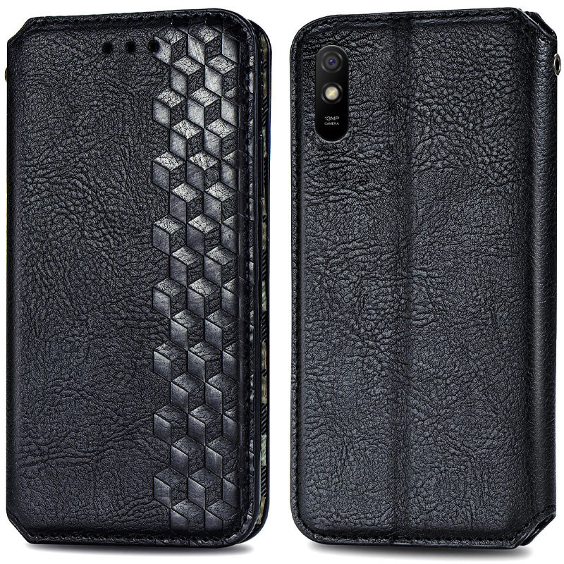 Шкіряний чохол книжка GETMAN Cubic (PU) для Xiaomi Redmi 9A | Фотографія №2 Шкіряний чохол книжка GETMAN Cubic (PU) для Xiaomi Redmi 9A | на малюнкі №2