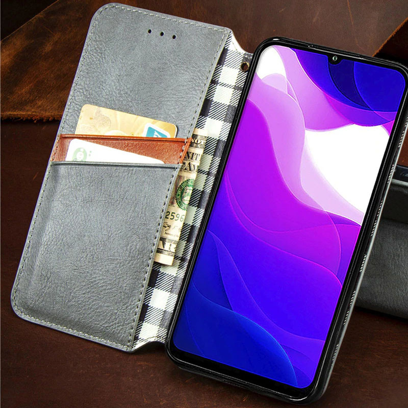 Кожаный чехол книжка GETMAN Cubic (PU) для Xiaomi Redmi 9C | на картинке №3
