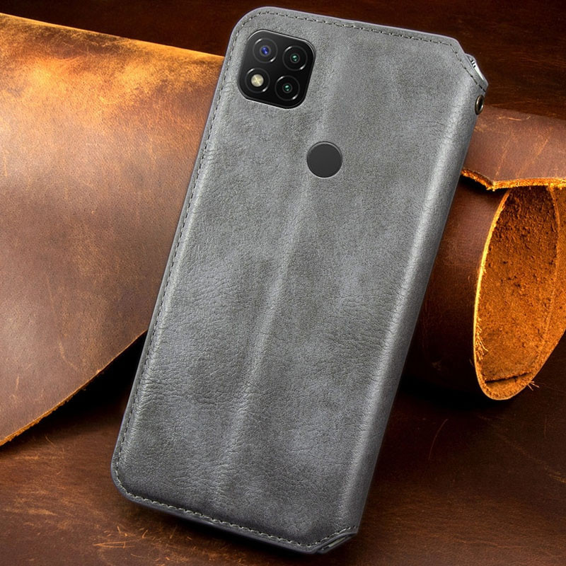 Кожаный чехол книжка GETMAN Cubic (PU) для Xiaomi Redmi 9C | на картинке №5