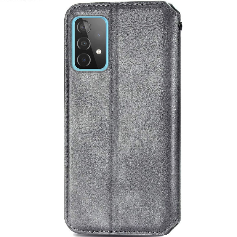 Кожаный чехол-книжка GETMAN Cubic (PU) для Samsung Galaxy A13 4G, Серый 1, Искусственная кожа, купить оптом с доставкой