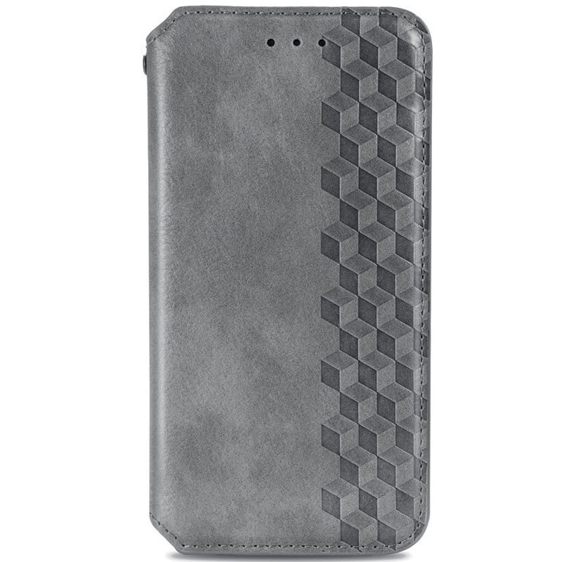 Кожаный чехол-книжка GETMAN Cubic (PU) для Xiaomi Redmi A1 / A2, Серый, Искусственная кожа, купить оптом с доставкой