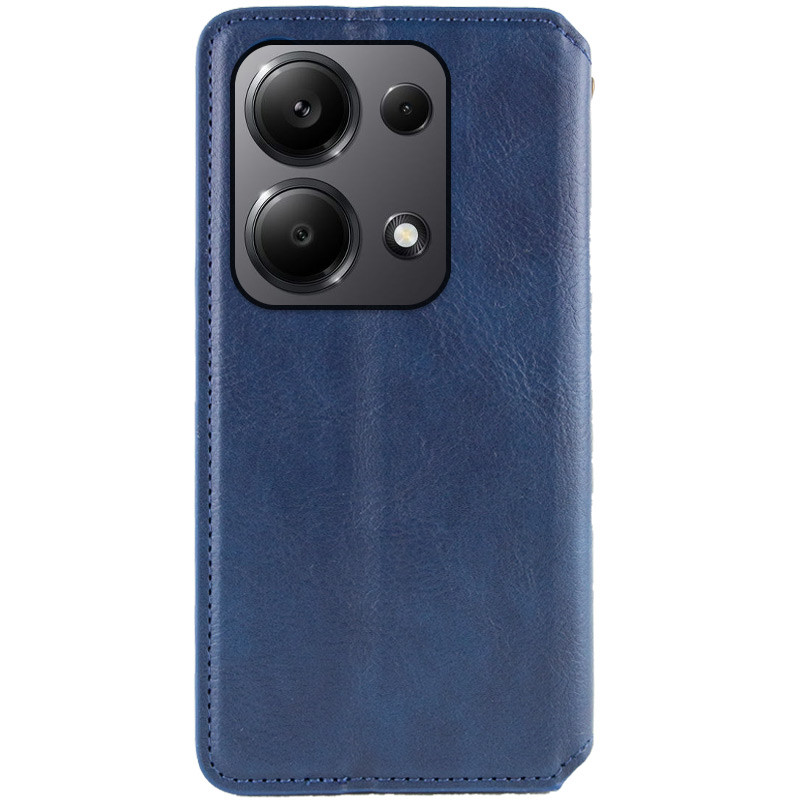 Кожаный чехол-книжка GETMAN Cubic (PU) для Xiaomi Poco X6 / Note 13 Pro 5G, Синий 3, Искусственная кожа, купить оптом с доставкой