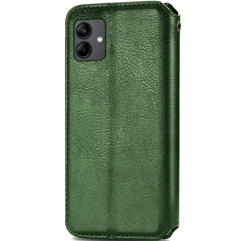 Кожаный чехол-книжка GETMAN Cubic (PU) для Samsung Galaxy A06, Зеленый 2, Искусственная кожа, купить оптом с доставкой