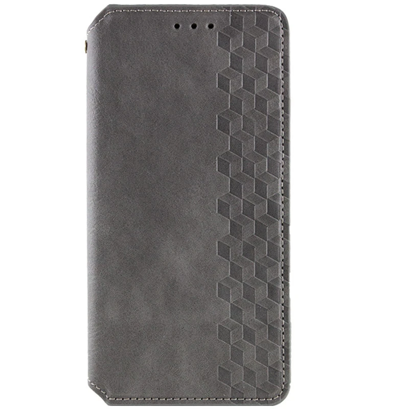 Кожаный чехол-книжка GETMAN Cubic (PU) для Samsung Galaxy A06, Серый, Искусственная кожа, купить оптом с доставкой