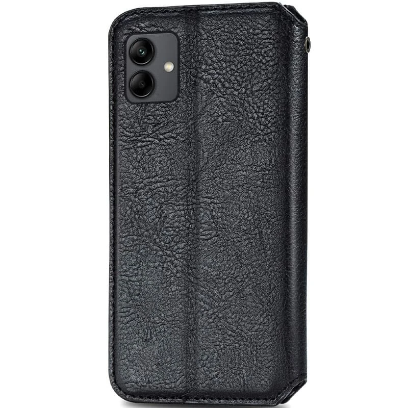 Кожаный чехол-книжка GETMAN Cubic (PU) для Samsung Galaxy A06, Черный 1, Искусственная кожа, купить оптом с доставкой
