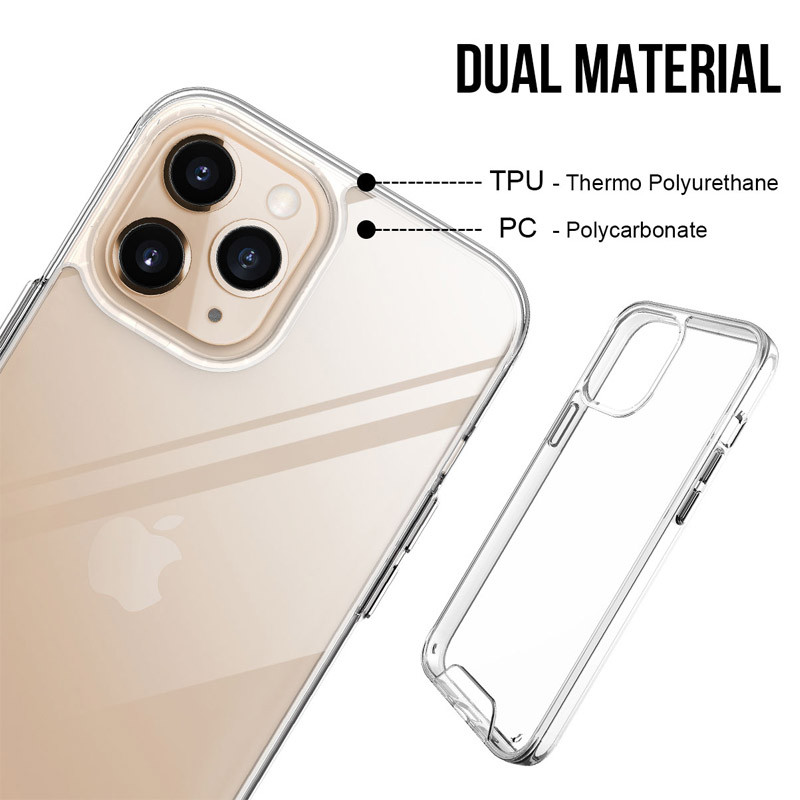 Прозрачный чехол Space Case для Apple iPhone 14 Pro Max (6.7) | TPU+PC с усиленными бортами на картинке №4