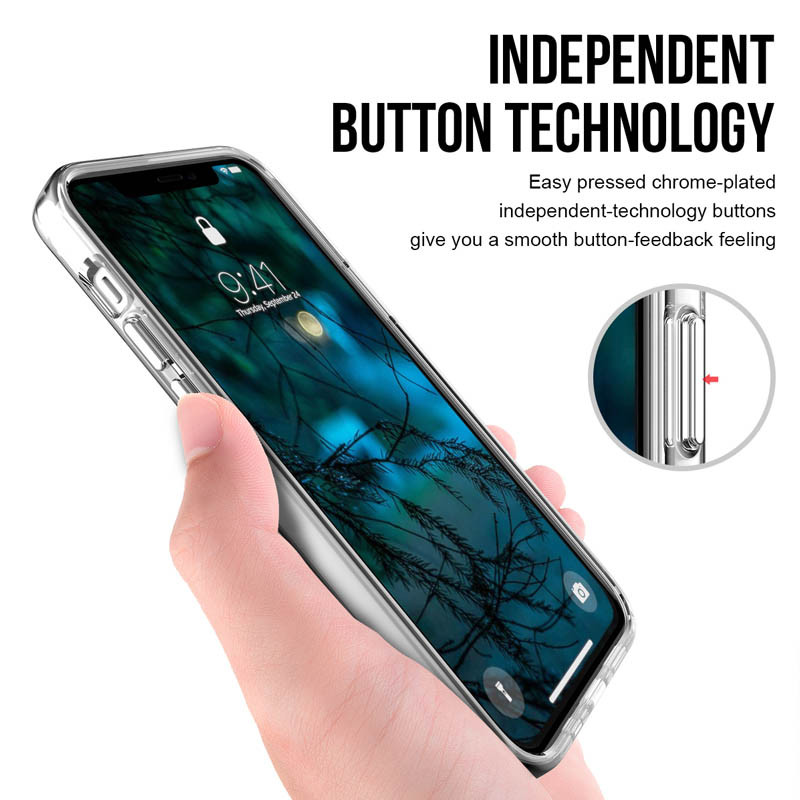 Прозрачный чехол Space Case для Apple iPhone 14 Pro Max (6.7) | TPU+PC с усиленными бортами на картинке №5
