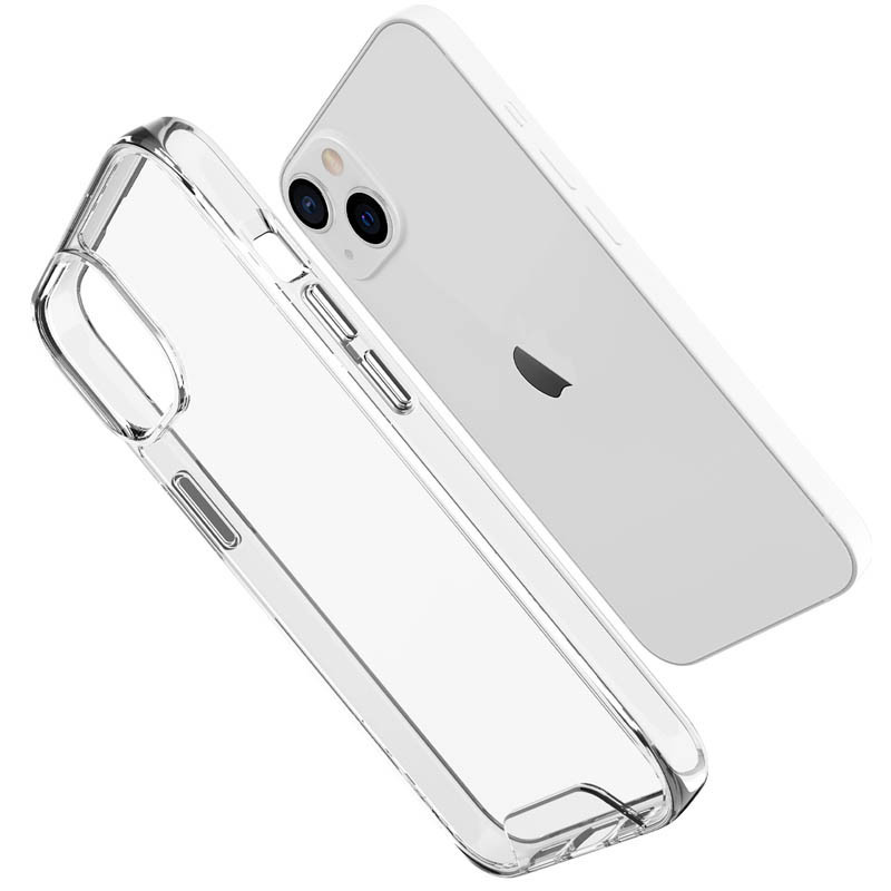 Прозорий чохол Space Case для Apple iPhone 15 Plus (6.7) | TPU+PC з посиленими бортами Фотографія №3 Прозорий чохол Space Case для Apple iPhone 15 Plus (6.7) | TPU+PC з посиленими бортами на малюнкі №3