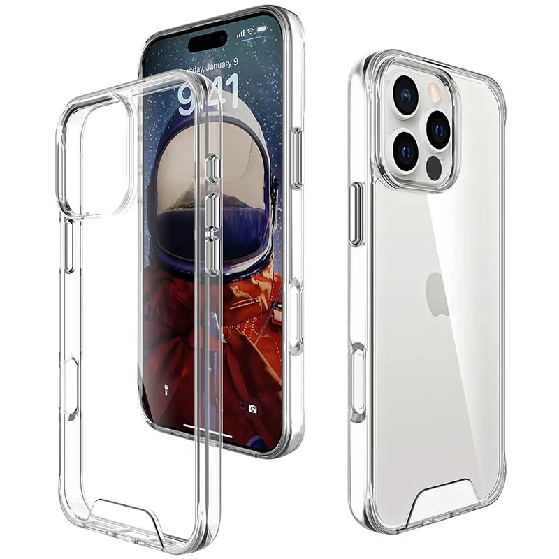 Чехол TPU Space Case transparent для Apple iPhone 16 Pro Max (6.9"), Прозрачный 1, TPU, купить оптом с доставкой