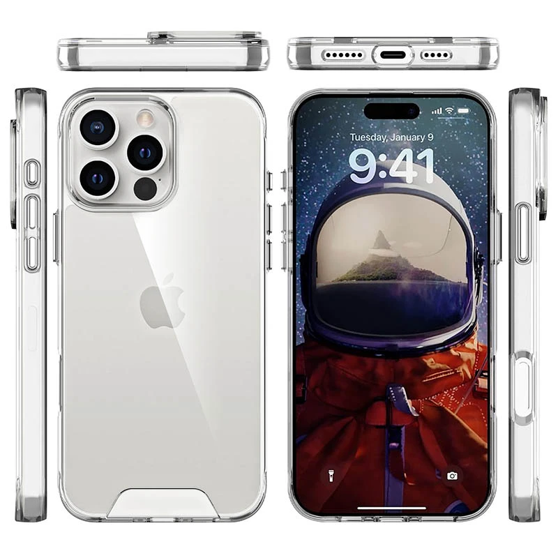 Чехол TPU Space Case transparent для Apple iPhone 16 Pro Max (6.9"), Прозрачный 2, TPU, купить оптом с доставкой