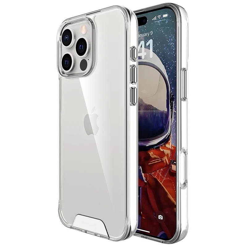 Чехол TPU Space Case transparent для Apple iPhone 16 Pro Max (6.9"), Прозрачный 3, TPU, купить оптом с доставкой