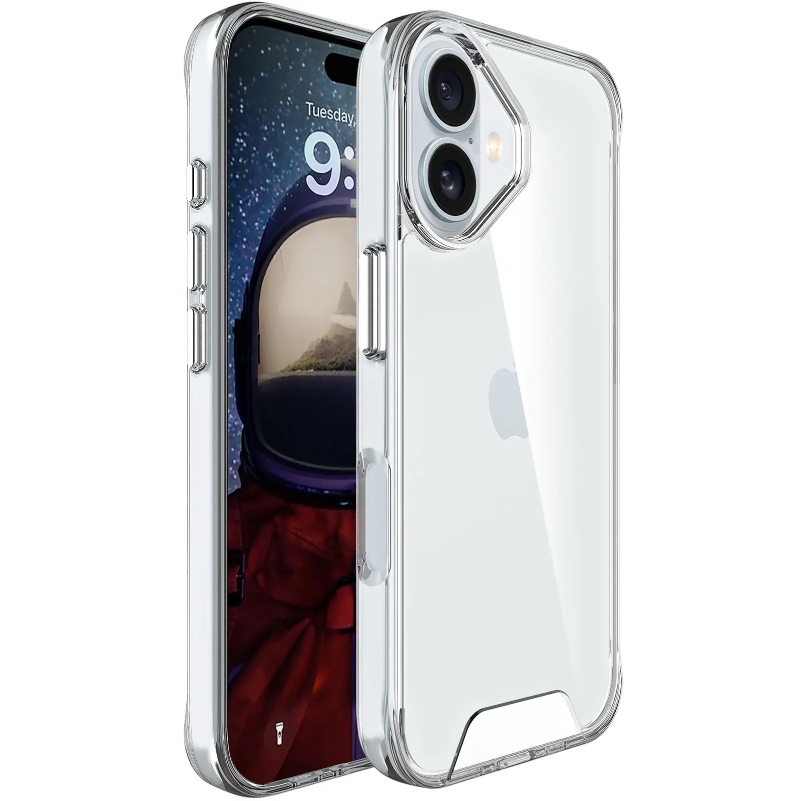 Чехол TPU Space Case transparent для Apple iPhone 17 (6.3"), Прозрачный, TPU, купить оптом с доставкой